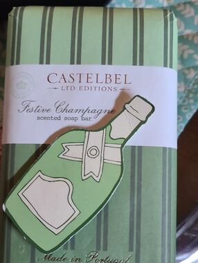 Castelbel Festive Champagne Scented Soap Bar - Green